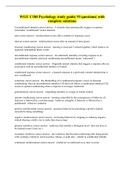 WGU C180 Psychology study guide&vert; 93 questions&vert; with complete solutions