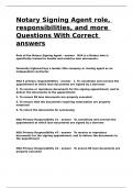 Notary Signing Agent role&comma; responsibilities&comma; and more Questions With Correct answers&period;