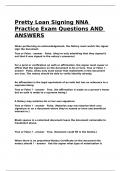 Pretty Loan Signing NNA Practice Exam Questions AND ANSWERS&period;