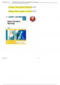 TEST BANK For Basic Geriatric Nursing 8th Edition by Patricia A&period; Williams&comma; Verified Chapters 1 - 20&comma; Complete Newest Version