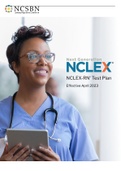 2023 NCLEX RN TEST PLAN (EFFECTIVE 1, APRIL 2023 THROUGH 31, MARCH 2023) GUIDE TO HELP IN YOUR EXAM PREPARATION, PASS AND SUCCESS.