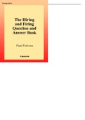 the hiring and firing question and answer book.