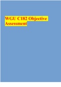 WGU C182 Objective Assessment