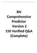 RN Comprehensive Predictor Version 2 150 Verified Q&A (Complete)