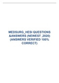MEDSURG_HESI QUESTIONS &ANSWERS