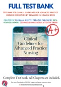 Test Bank For Clinical Guidelines for Advanced Practice Nursing 3rd Edition by Geraldine M&period; Collins-Bride 9781284093131 Chapter 1-71 Complete Guide&period;