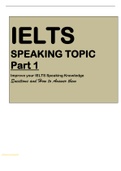 IELTS SPEAKING TOPIC (Part 1) Improve your IELTS Speaking Knowledge Questions and How to Answer them