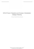 NR 327 Exam 2 Questions and Answers- Chamberlain College of Nursing&period;