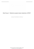 Med Surg 2 - Medical surgical study materials LATEST.