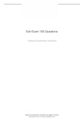 Exit Exam 180 Questions