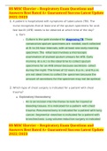 HS MISC Elsevier &ndash; Respiratory Exam Questions and Answers Best Rated A&plus; Guaranteed Success Latest Update 2022&sol;2023