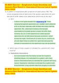 HS MISC Elsevier &ndash; Respiratory Exam Questions and Answers Best Rated A&plus; Guaranteed Success Latest Update 2022&sol;2023