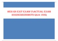 HESI RN EXIT EXAM V4 ACTUAL