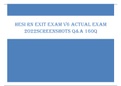 HESI RN EXIT EXAM V6 ACTUAL