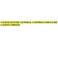 CSLB B LICENSE GENERAL CONTRACTOR EXAM LATEST UPDATE&period;