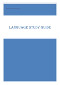 LANGUAGE STUDY GUIDE