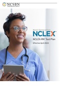 2023 NCLEX RN TEST PLAN &lpar;EFFECTIVE 1&comma; APRIL 2023 THROUGH 31&comma; MARCH 2023&rpar; GUIDE TO HELP IN YOUR EXAM PREPARATION&comma; PASS AND SUCCESS&period;