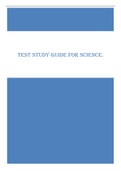 Test Study Guide for Science&period;