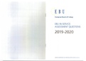 EBU Assessment Questions 2019 - 2020