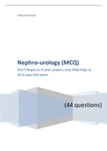 On Exam Nephro-urology MCQ