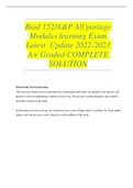 BUNDLED ACTUAL  Biod 152 A&P Combined Portage Modules learning Exams Latest Update 2022-2023 A+ Graded COMPLETE SOLUTION.