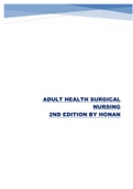 ADULT HEALTH SURGICAL NURSING 2ND EDITION BY HONAN