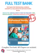 Test Bank For Professional Nursing: Concepts & Challenges 9th Edition By Beth Black 9780323551137 Chapter 1-16 Complete Guide .
