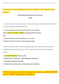 ATI Med-Surg proctored Exam Questions & Answers 100&percnt; CORRECT LATEST UPDATE 2022&sol;2022 GRADED A&plus;