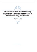 Stanhope: Foundations for  Population Health in  Community Public Health  Nursing, 9th Edition TEST BANK