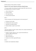 Test Bank for Lowdermilk Test Bank Maternity and Women&rsquo;s Health Care 10th edition Chapter 1 to Chapter 38  Questions with Complete Solutions