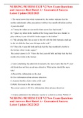 NURSING 503 HESI EXIT V2 New Exam Questions and Answers Best Rated A&plus; Guaranteed Success Latest Update 2022&sol;2023