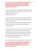 New Update 2022&sol;2023 NURSING FUNDAMENTA Saunders NCLEX-PN Examination 7th Edition SEXUAL&sol;REPRODUCTION Exam Questions and Answers best rated A&plus;