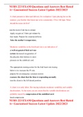 NURS 223 EXAM Questions and Answers Best Rated A&plus; Guaranteed Success Latest Update 2022&sol;2023