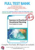 Test Bank For Success in Practical/Vocational Nursing: From Student to Leader 8th Edition By Patricia Knecht 9780323356312 Chapter 1-19 Complete Guide .