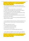 NURSING 503 HESI EXIT V2 New Exam Questions and Answers Best Rated A&plus; Guaranteed Success Latest Update 2022&sol;2023
