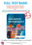 Test Bank For Bailey & Scott's Diagnostic Microbiology 15th Edition By Patricia M. Tille 9780323681056 Chapter 1-79 Complete Guide .