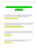 HESI RN OBGynecology REVIEW 2022 V1&period;docx Questions With Correct Answers 100&percnt; Verified