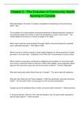 Chapter 2 - The Evolution of Community Health  Nursing in Canada