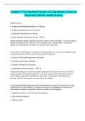 Chapter 7 The Nursing Process and Standards of Care for  Psychiatric Mental Health Nursing