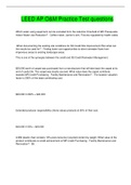 LEED AP O&M Practice Test questions