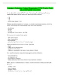 Veterinary Technician National Examination VTNE Practice Test A with COMPLETE SOLUTION