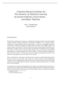 A Solution Manual and Notes for: The Elements of Statistical Learning by Jerome Friedman, Trevor Hastie, and Robert Tibshirani