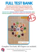 Test Bank For Nutritional Foundations and Clinical Applications A Nursing Approach 7th Edition by Michele Grodner, Sylvia Escott-Stump, Suzanne Dorner 9780323544900 Chapter 1-20 Complete Guide.