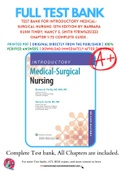 Test Bank For Introductory Medical-Surgical Nursing 12th Edition By Barbara Kuhn Timby&semi; Nancy E&period; Smith 9781496351333 Chapter 1-72 Complete Guide &period;