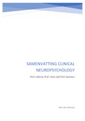 Summary Clinical Neuropsychology