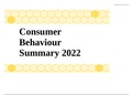 Consumer Behaviour Summary 2022