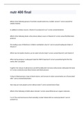 nutr 400 final exam 2022&sol;2023 with 100&percnt; correct answers