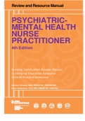 PSYCHIATRIC- MENTAL HEALTH NURSE PRACTITIONER 4th Edition