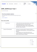 CNPR, NAPSR  PRACTICE QUESTIONS ,Questions copy,Final Exam Solution  & Flashcards 