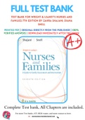 Test Bank For Wright & Leahey's Nurses and Families 7th Edition By Zahra Shajani&semi; Diana Snell 9780803669628 Chapter 1-13 Complete Guide &period;